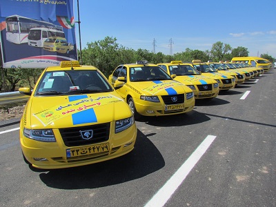 رونمایی از تاکسی های نوسازی شده سازمان تاکسیرانی